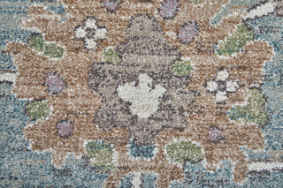 Feizy Dartmouth 39QNF Blue/Ivory/Brown Area Rug Corner Image