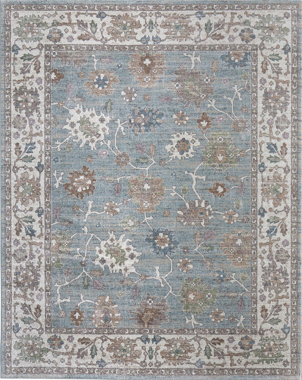 Feizy Dartmouth 39QNF Blue/Ivory/Brown Area Rug