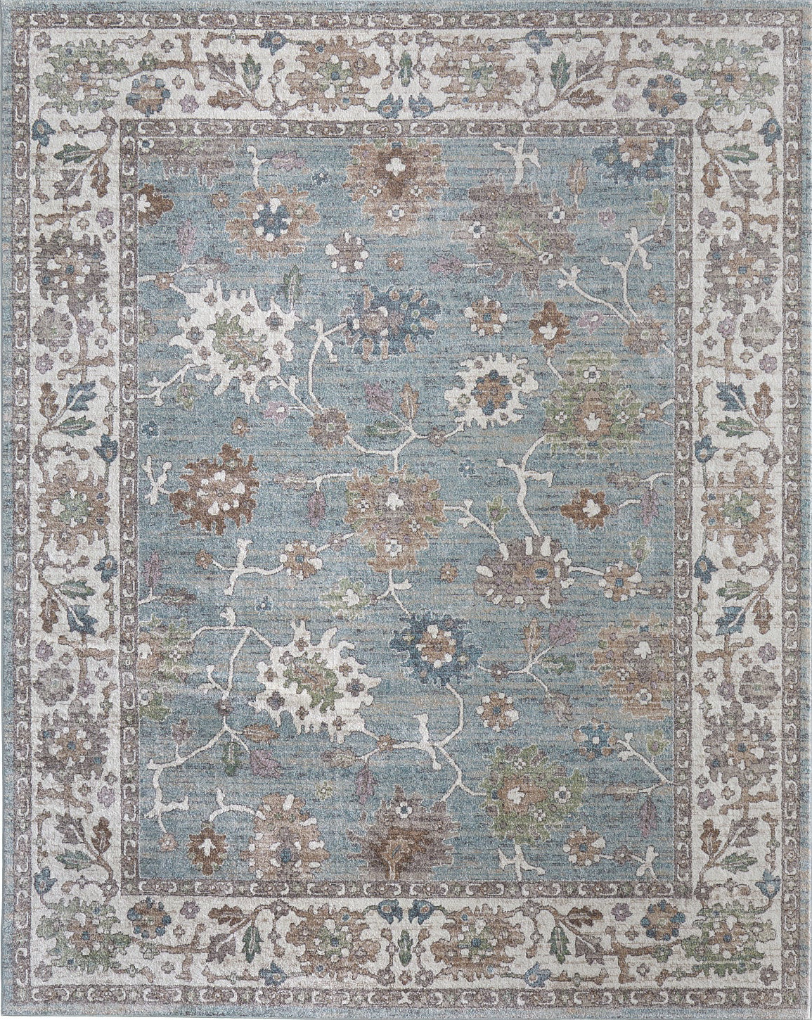 Feizy Dartmouth 39QNF Blue/Ivory/Brown Area Rug main image