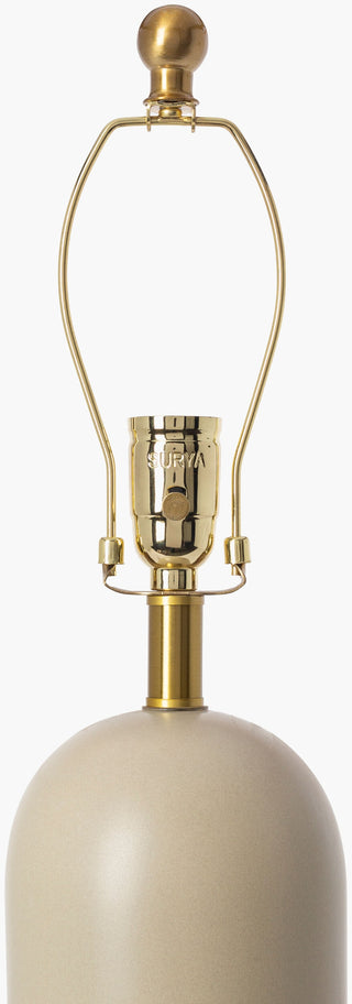 Surya Darius DRU-001 Beige Lamp Detail