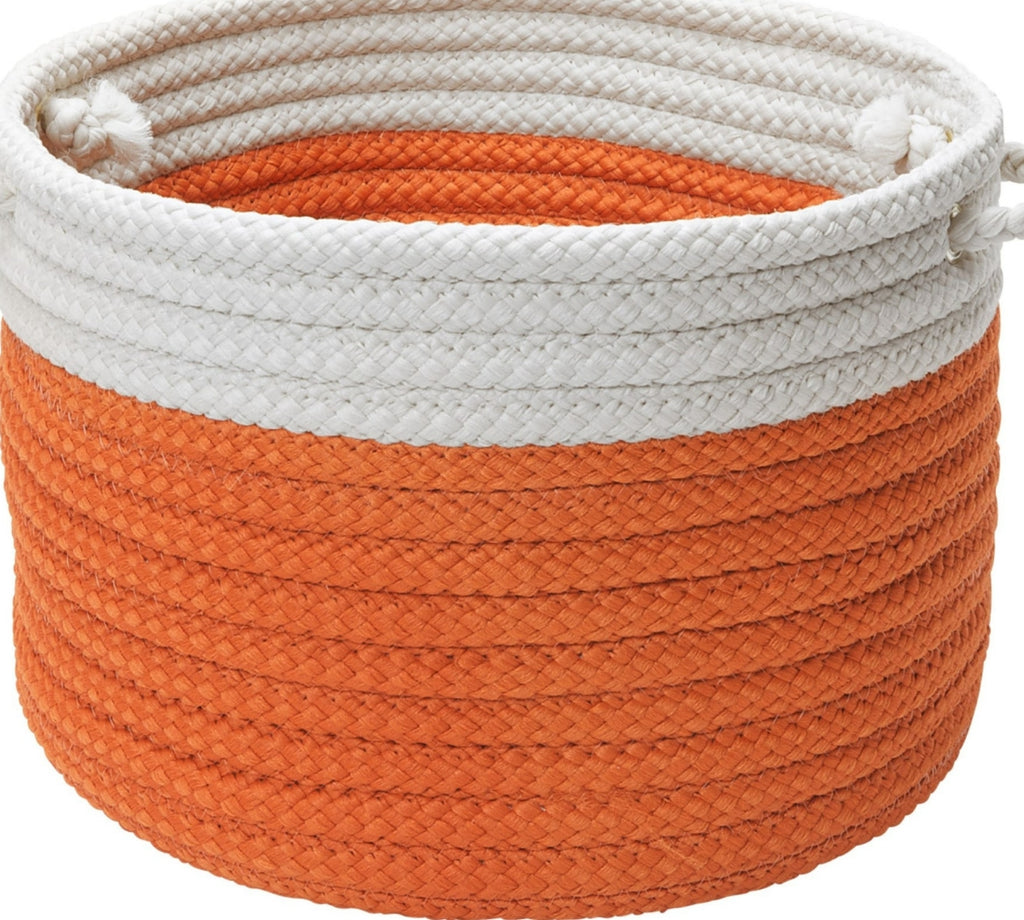 Colonial Mills Dipped Indoor/Outdoor Basket DS21 Orange