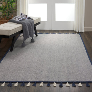 Nourison Otto DS600 Navy Area Rug Corner Image