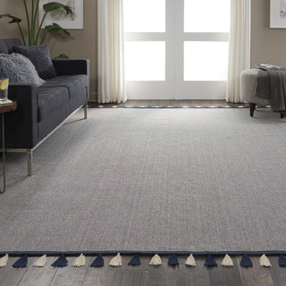 Nourison Otto DS600 Navy Area Rug Corner Image