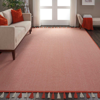 Nourison Otto DS600 Orange Area Rug Corner Image