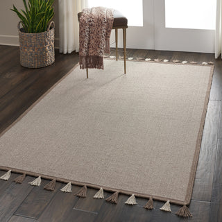 Nourison Otto DS600 Taupe Area Rug Room Image Feature