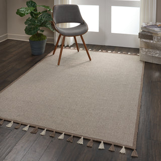 Nourison Otto DS600 Taupe Area Rug Room Image Feature