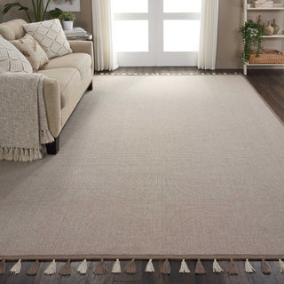 Nourison Otto DS600 Taupe Area Rug Corner Image