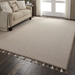 Nourison Otto DS600 Taupe Area Rug Room Image Feature