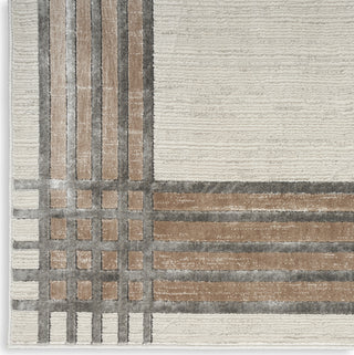 Nourison Desire DSR01 Ivory/Silver Area Rug Corner Image