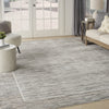 Nourison Desire DSR02 Charcoal Grey Area Rug Corner Image