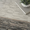 Nourison Desire DSR02 Grey/Black Area Rug Corner Image