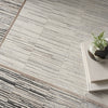 Nourison Desire DSR02 Grey/Black Area Rug Corner Image