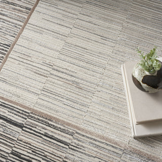 Nourison Desire DSR02 Grey/Black Area Rug Corner Image