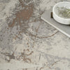 Nourison Desire DSR04 Cream Grey Area Rug Corner Image