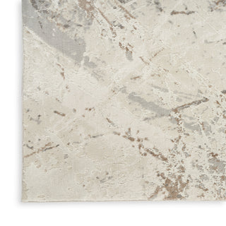 Nourison Desire DSR04 Cream Grey Area Rug Texture Image