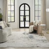 Nourison Desire DSR04 Ivory Grey Blue Area Rug Room Image Feature