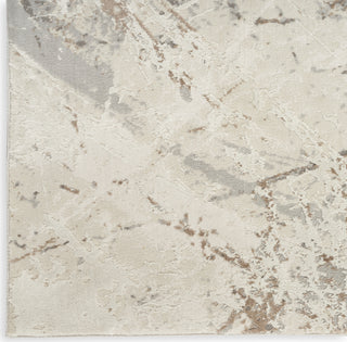 Nourison Desire DSR04 Cream Grey Area Rug Corner Image