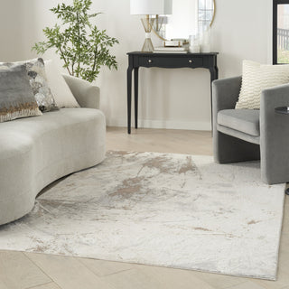 Nourison Desire DSR04 Cream Grey Area Rug Room Image Feature