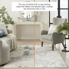 Nourison Desire DSR04 Ivory Grey Blue Area Rug Room Image Feature
