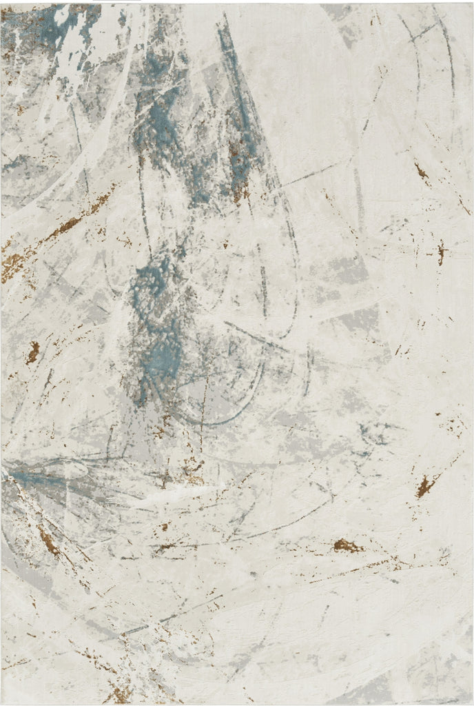 Nourison Desire DSR04 Ivory Grey Blue Area Rug main image