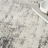 Nourison Desire DSR05 Grey/Ivory Area Rug Corner Image