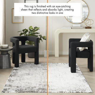 Nourison Desire DSR05 Grey/Ivory Area Rug Room Image Feature