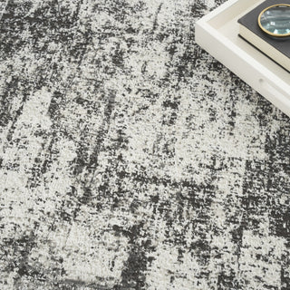 Nourison Desire DSR05 Grey/Ivory Area Rug Corner Image