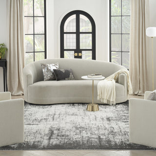 Nourison Desire DSR05 Grey/Ivory Area Rug Room Image Feature