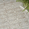 Nourison Desire DSR07 Ivory Beige Area Rug Corner Image