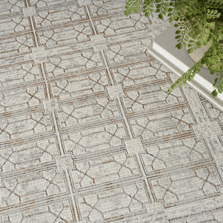 Nourison Desire DSR07 Ivory Beige Area Rug Corner Image