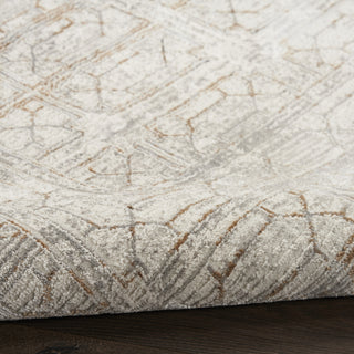 Nourison Desire DSR07 Ivory Beige Area Rug Corner Image
