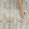 Nourison Desire DSR07 Ivory Beige Area Rug Corner Image