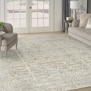 Nourison Desire DSR07 Ivory Beige Area Rug Corner Image