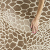Nourison Desire DSR08 Camel Silver Area Rug Sheen