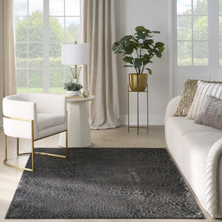 Nourison Desire DSR08 Charcoal Silver Area Rug Room Scene 2