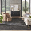Nourison Desire DSR08 Charcoal Silver Area Rug Room Scene Feature
