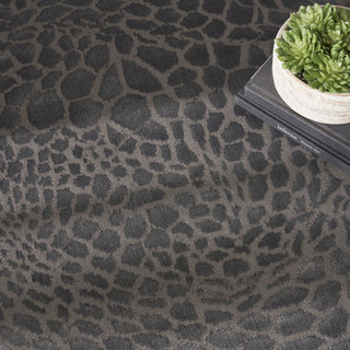 Nourison Desire DSR08 Charcoal Silver Area Rug Texture Image