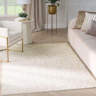 Nourison Desire DSR09 Beige Area Rug Corner Image