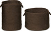 Colonial Mills Clean and Dirty Woven Hamper Set-2 DW12 Brown