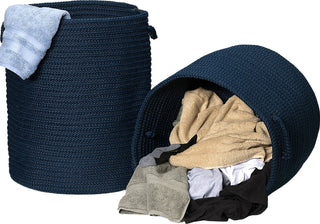 Colonial Mills Clean and Dirty Woven Hamper Set-2 DW13 Navy