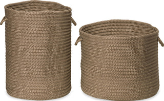 Colonial Mills Clean and Dirty Woven Hamper Set-2 DW15 Caf�� Tostado