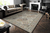 Dynamic Rugs Ancient Garden 57008 Brown/Blue Area Rug Room Scene 2