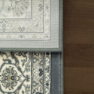 Dynamic Rugs Ancient Garden 57011 Grey/Cream Area Rug Corner Shot