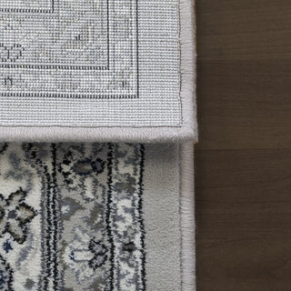 Dynamic Rugs Ancient Garden 57011 Soft Grey/Cream Area Rug Corner Shot