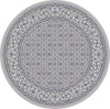 Dynamic Rugs Ancient Garden 57011 Soft Grey/Cream Area Rug Round Image