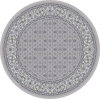 Dynamic Rugs Ancient Garden 57011 Soft Grey/Cream Area Rug Round Image
