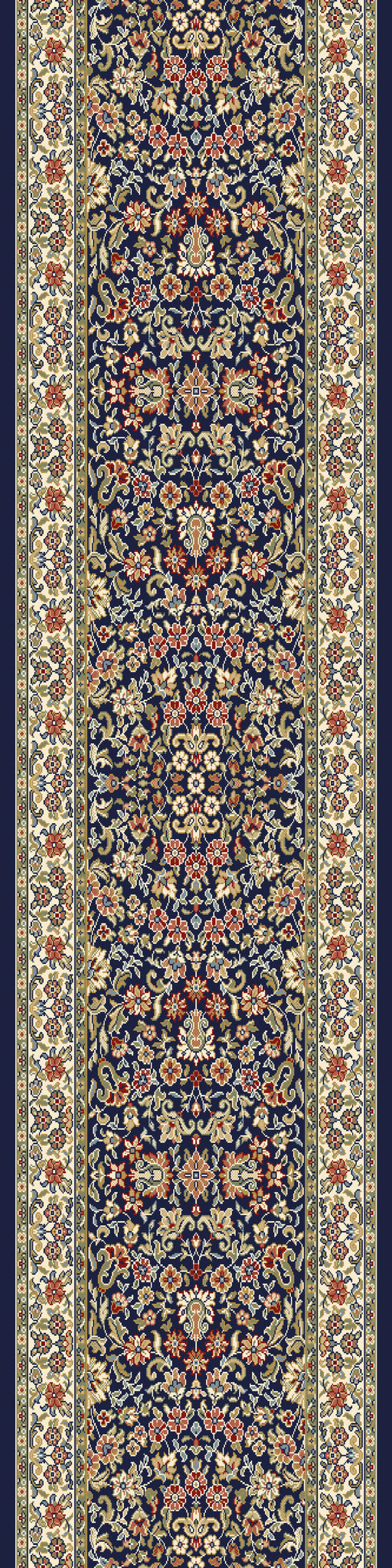 Dynamic Rugs Ancient Garden 57078 Blue/Ivory