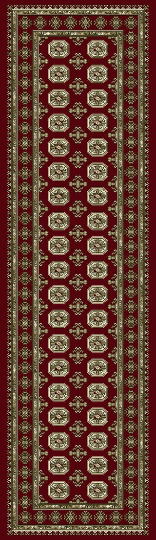 Dynamic Rugs Ancient Garden 57102 Red/Beige Area Rug Runner Image