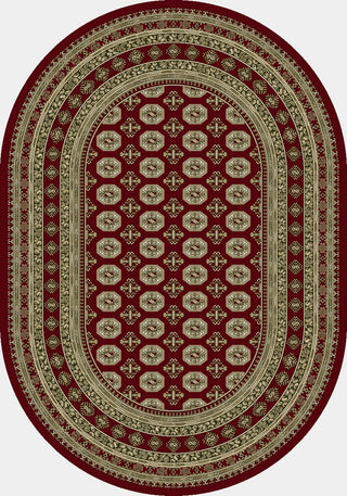 Dynamic Rugs Ancient Garden 57102 Red/Beige Area Rug Oval Image