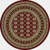 Dynamic Rugs Ancient Garden 57102 Red/Beige Area Rug Round Image